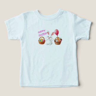 Camiseta feliz de Pascua para los niños