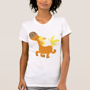 Camiseta feliz de Pony Mujer del dibujo animado