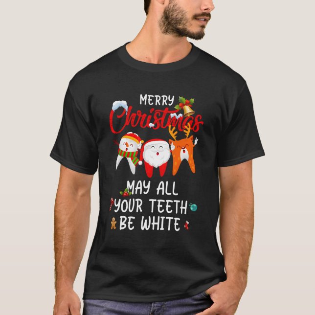 Camiseta Feliz de que todos tus dientes sean higienistas de (Anverso)