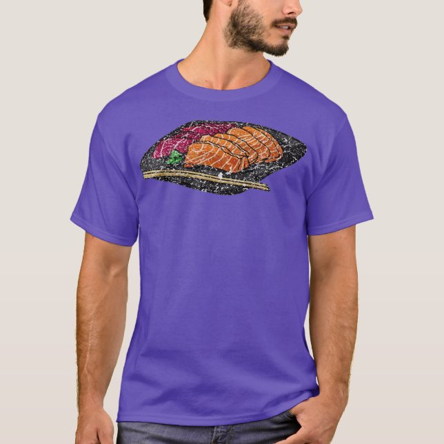 Camiseta Feliz De Sashimi Divertido (Anverso)