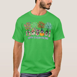 Camiseta Feliz de todo perro perro de cerdo Temporadas de a