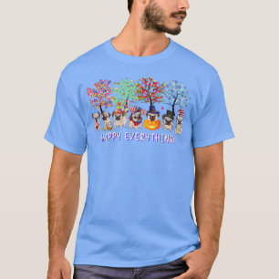 Camiseta Feliz de todo perro perro de cerdo Temporadas de a