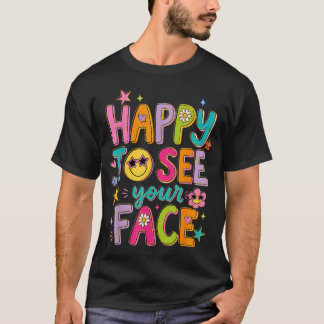 Camiseta Feliz de verte de vuelta al cole primer día