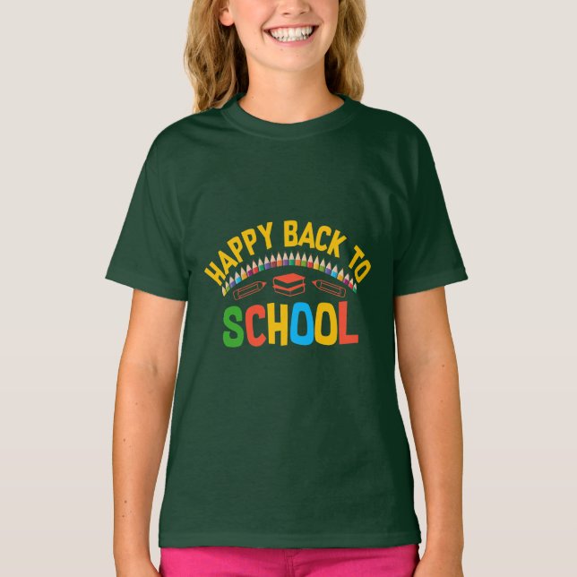 CAMISETA FELIZ DE VUELTA A LA ESCUELA (Anverso)
