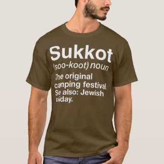 Camiseta Feliz Definición De Sukkot El Festi De Camping Ori