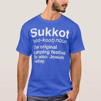 Camiseta Feliz Definición De Sukkot El Festi De Camping Ori
