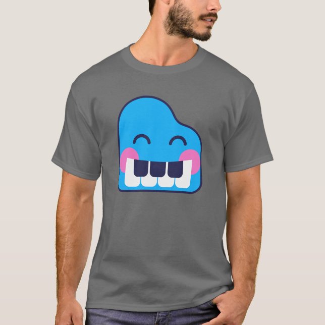 Camiseta feliz del adulto del piano de Twink (Anverso)