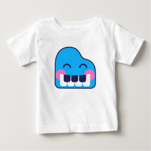 Camiseta feliz del bebé del piano de Twink