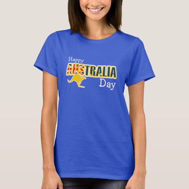 Camiseta feliz del día de Australia (Anverso)