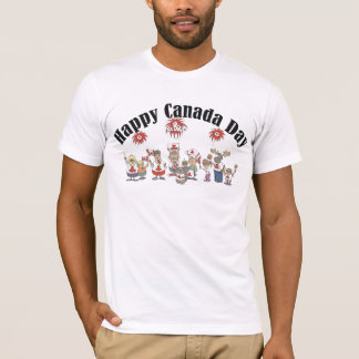 Camiseta feliz del día de Canadá