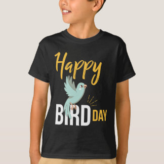 Camiseta feliz del día del pájaro