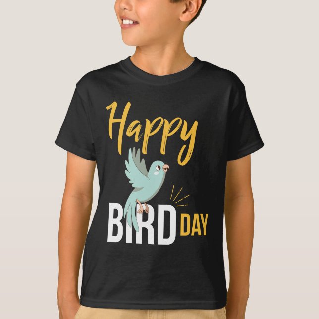 Camiseta feliz del día del pájaro (Anverso)