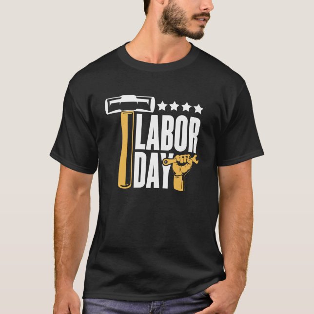 Camiseta feliz del Día del Trabajo para mujeres In (Anverso)