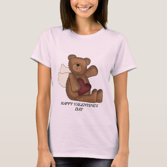 Camiseta FELIZ del EL DÍA DE SAN VALENTÍN (Anverso)