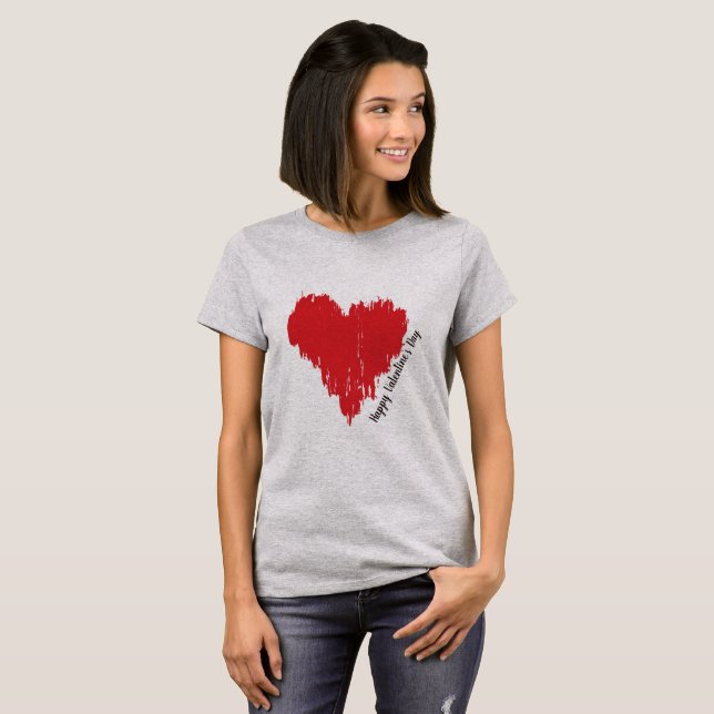 Camiseta feliz del el día de San Valentín (Anverso completo)
