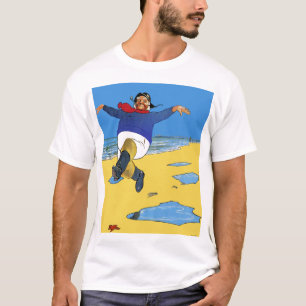 Camiseta feliz del pescador