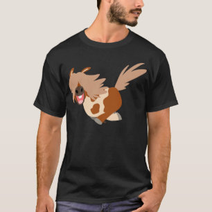 Camiseta feliz del potro del Pinto del dibujo