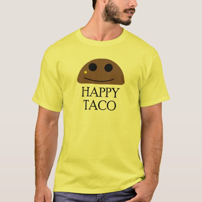 Camiseta feliz del Taco (Anverso)