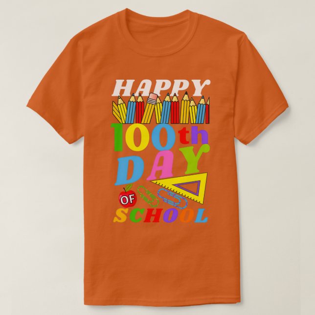 Camiseta Feliz Día 00 Del Colegio 00 Día Del Colegio (Diseño del anverso)
