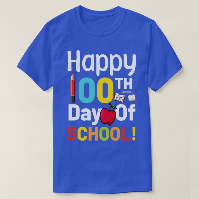 CAMISETA FELIZ DÍA 100 DE LA ESCUELA 2 (Diseño del anverso)