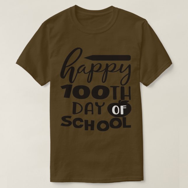 CAMISETA FELIZ DÍA 100 DE LA ESCUELA 4 (Diseño del anverso)