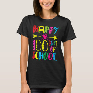 Camiseta Feliz día 100 de la escuela Maestros Estudiantes A