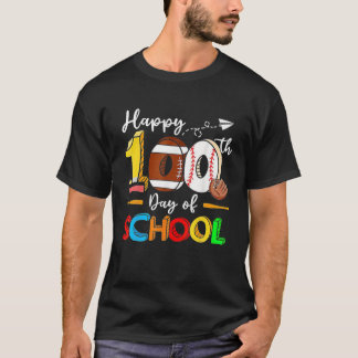 Camiseta Feliz Día 100 De Profesores Escolares Niños Grad
