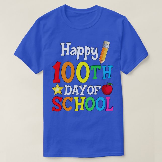 Camiseta Feliz Día 100 del Colegio 2 1 (Diseño del anverso)