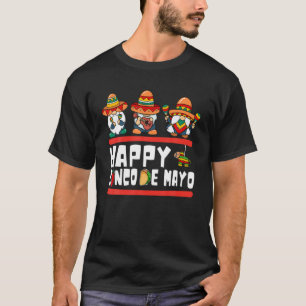 Camiseta Feliz Día Cinco De Mayo Con Escuadrón De Gnomes Pa