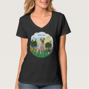 Camiseta Feliz Día Con El Amarillo Del Labrador