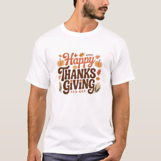 Camiseta Feliz Día de Acción de Gracias