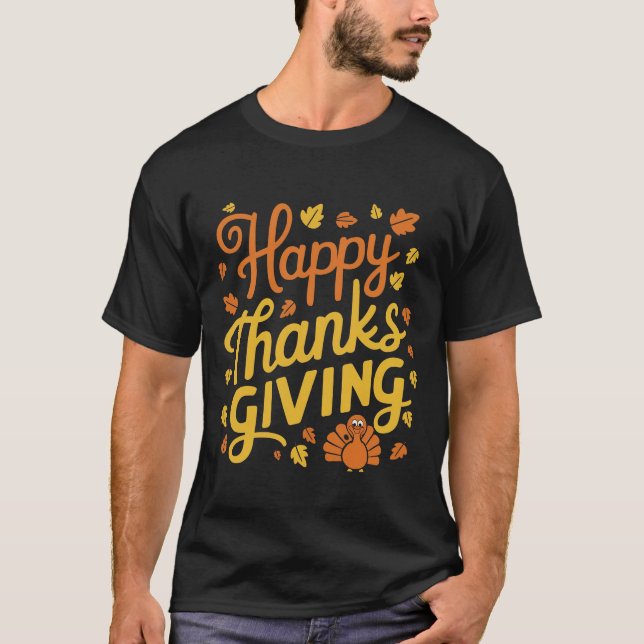 Camiseta Feliz Día de Acción de Gracias (Anverso)
