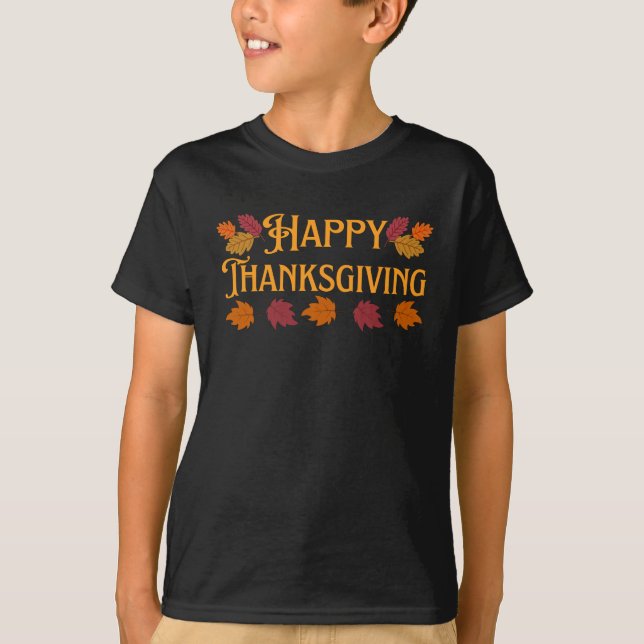 Camiseta Feliz Día de Acción de Gracias (Anverso)
