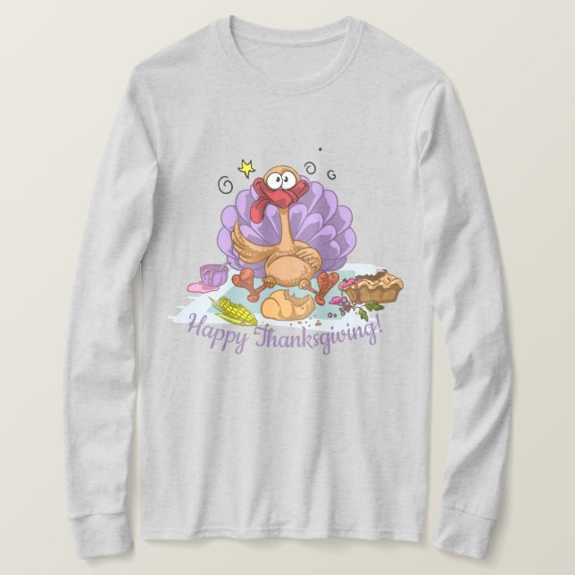 Camiseta Feliz Día de Acción de Gracias (Anverso del diseño)