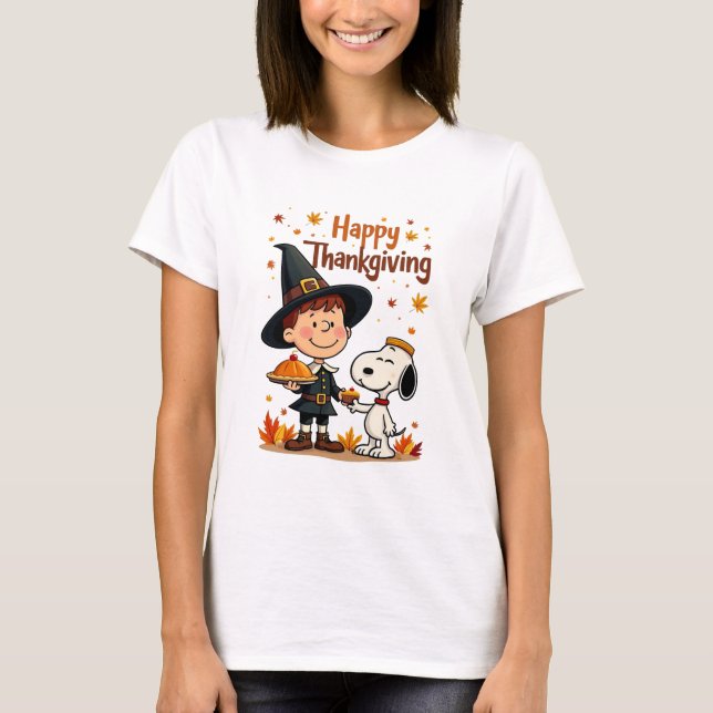 Camiseta Feliz Día de Acción de Gracias (Anverso)