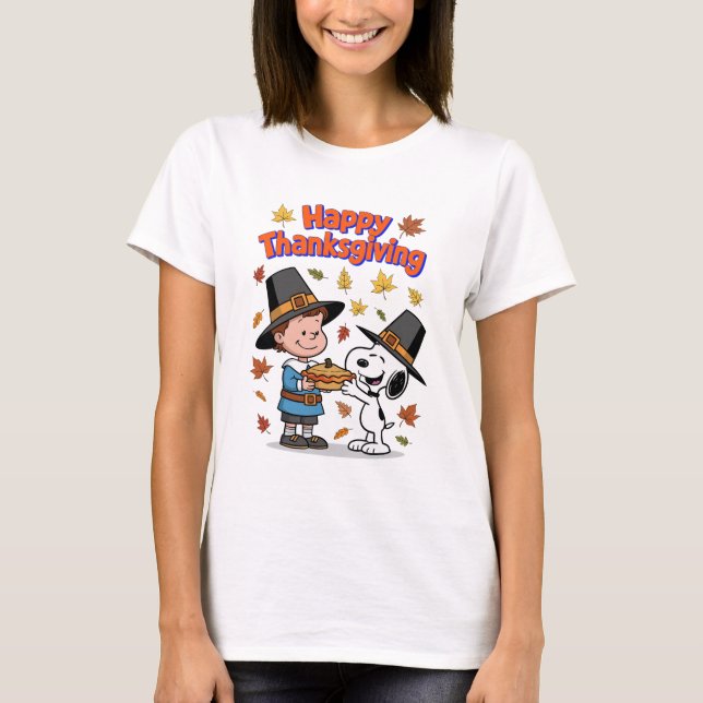 Camiseta Feliz Día de Acción de Gracias (Anverso)