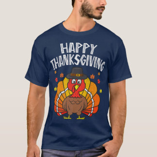 Camiseta Feliz Día de Acción de Gracias 2022 Funny Turkey D