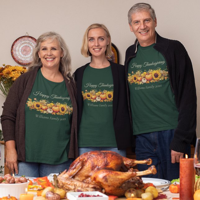 Camiseta Feliz Día de Acción de Gracias a la familia de Per (Subido por el creador)