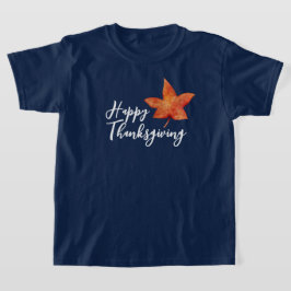 Camiseta Feliz Día de Acción de Gracias a los niños de la h