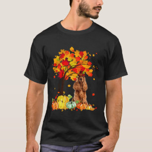 Camiseta Feliz Día de Acción de Gracias Cocker Spaniel Cute