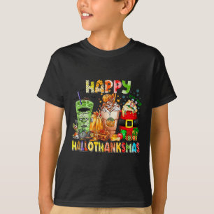 Camiseta Feliz Día de Acción de Gracias de Hallothanksmas