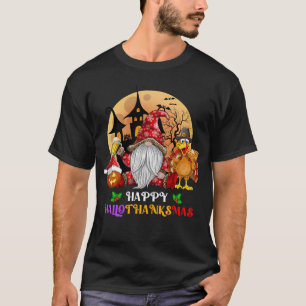 Camiseta Feliz Día de Acción de Gracias de Hallothanksmas H