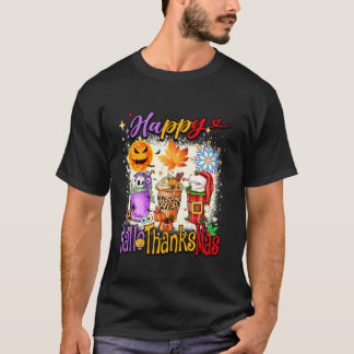 Camiseta Feliz Día de Acción de Gracias de Hallothanksmas L