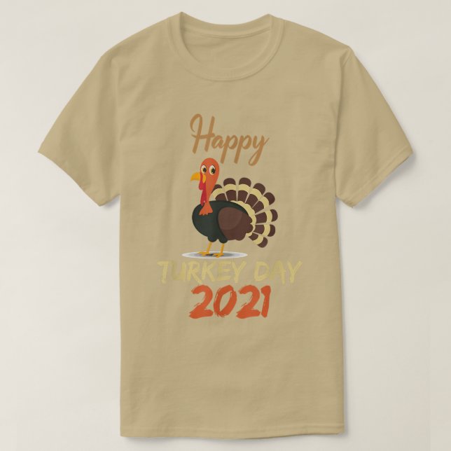 Camiseta Feliz Día de Acción de Gracias de Turquía 2021 (Diseño del anverso)