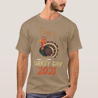 Camiseta Feliz Día de Acción de Gracias de Turquía 2021