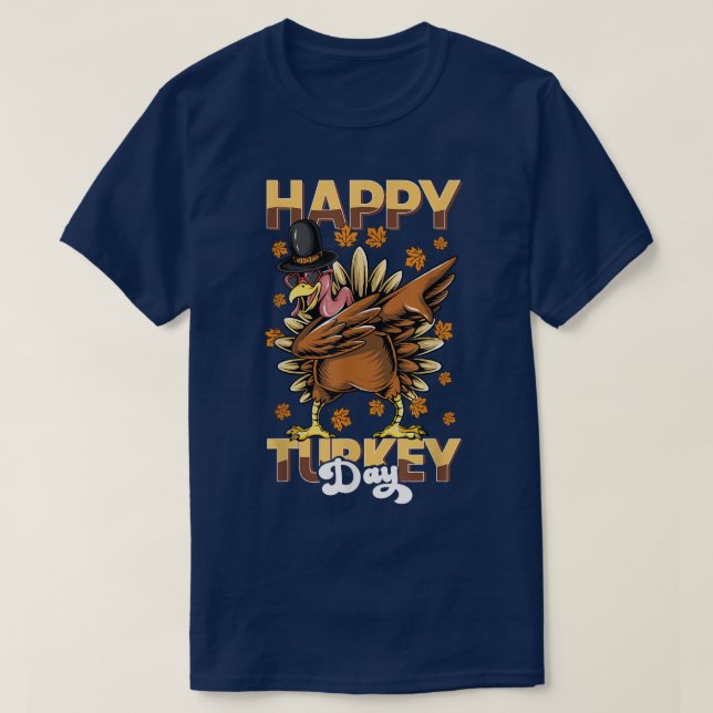 Camiseta Feliz Día de Acción de Gracias de Turquía Hol (Diseño del anverso)
