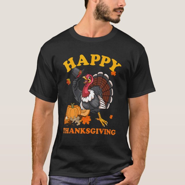 Camiseta Feliz Día de Acción de Gracias de Turquía otoño Ho (Anverso)