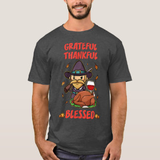 Camiseta Feliz Día de Acción de Gracias Día de Navidad Agra