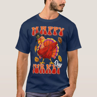 Camiseta Feliz Día de Acción de Gracias Día de Turquía Litt