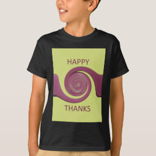 Camiseta Feliz Día de Acción de Gracias diseño de remolinos